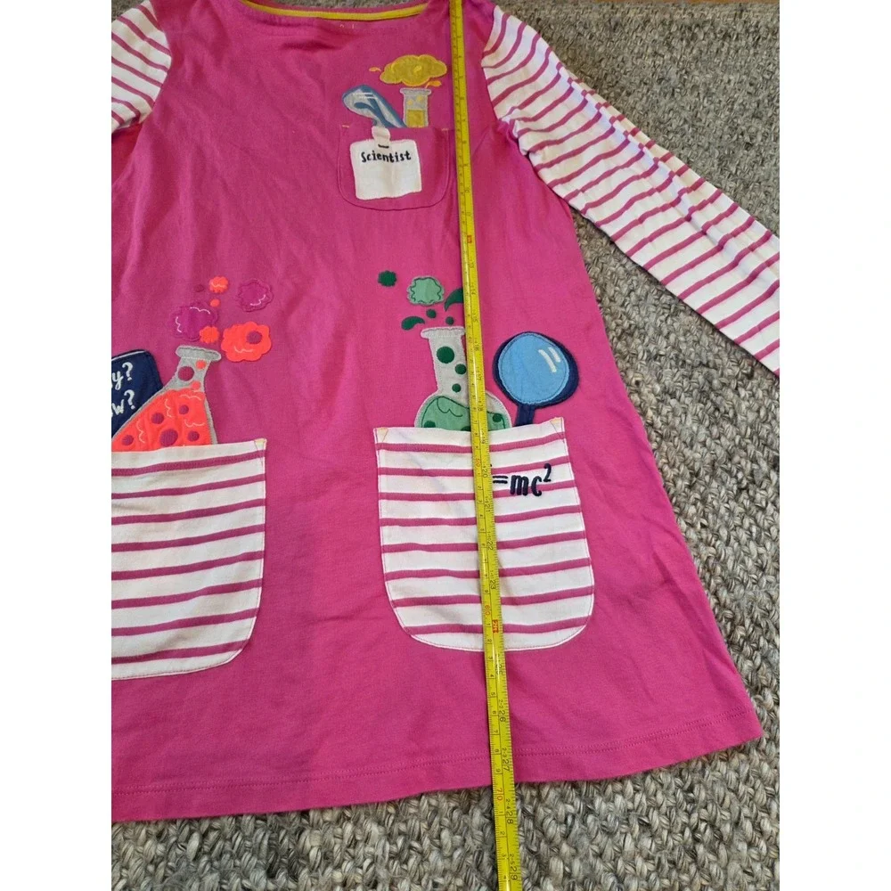 Mini Boden Science Scientist Back to School Appliqué Jersey Dress Girls 11-12